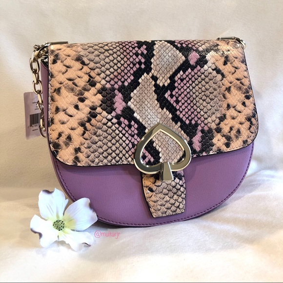 ♠️ Kate Spade ♠️ Robyn Exotic Saddle Bag - Picture 7 of 16